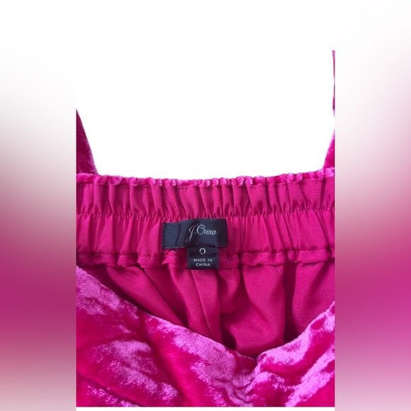 Womens J Crew Pink Velvet Pants - Picture 4 of 4